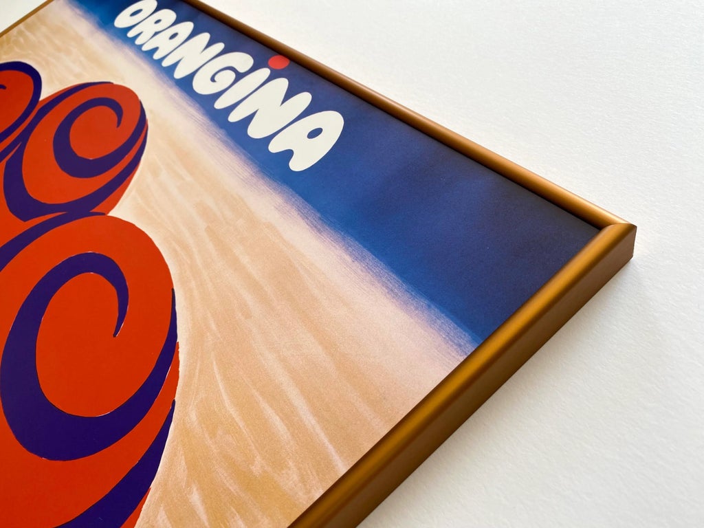 Orangina Light by Bernard Villemot, Mid Century Modern, Art Poster