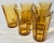 Vintage Amber Tumblers- Set of 6 For Sale - Image 4 of 9
