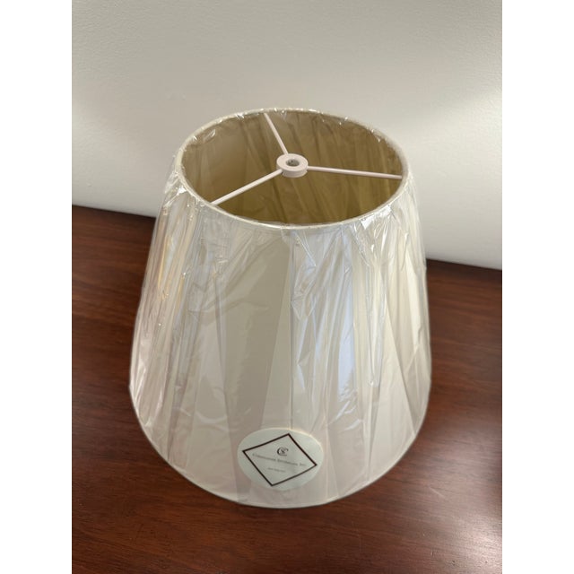 -Christopher Spitzmiller off-white vellum paper shade 14"Base -14"B x 7"T x 11"H