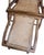 French Cruise Liner Deck of Lounge Chair of Teak and Cane For Sale - Image 9 of 14