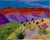 Original artwork - "Far and Away" - I made this desert landscape from wool fiber on wool felt. To create my artwork, I use...