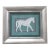 Horse Minimalism Folk Art Expressionism Gray Green-Gray Original Oil Painting by Cleo Plowden For Sale