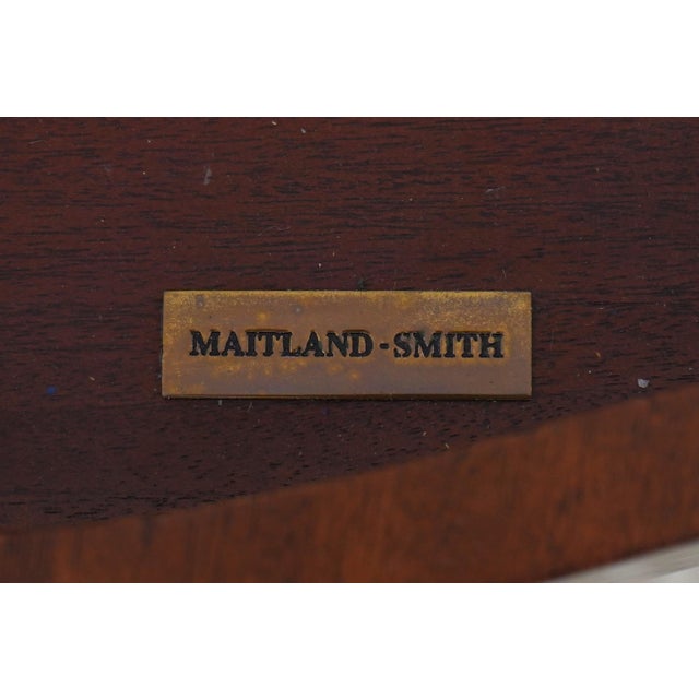 Maitland Smith Leather Top Games Table For Sale - Image 17 of 18