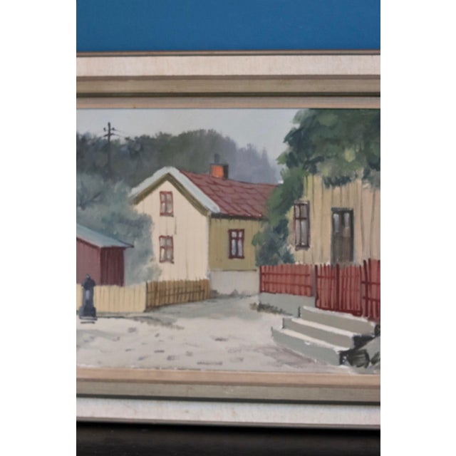 Tage Gavik, Lilla Gatan Majorna Gothenburg, 1960s, Oil on Canvas, Framed For Sale - Image 7 of 9
