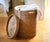 Wood Artifacts Rattan Round Hamper with Lid in Honey Brown For Sale - Image 7 of 8