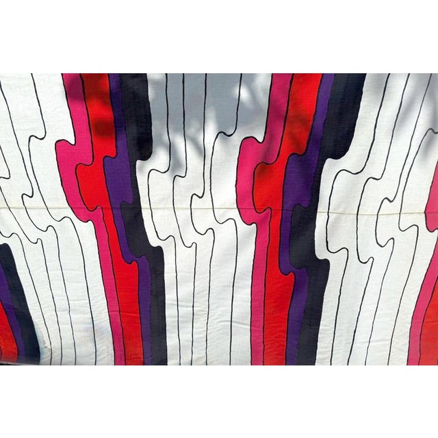 1960s Cotton Panel by Barbara Brenner for Tampella Finland Intair Sion, Finland, 1969 For Sale - Image 5 of 16