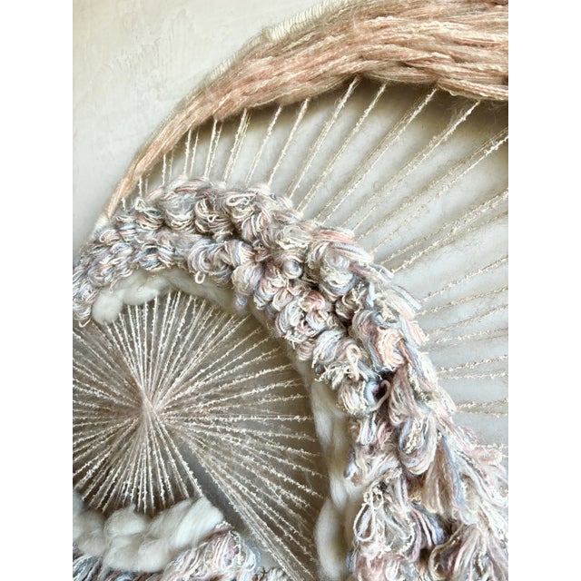 1970s Custom Anami Art Fiber Art Wall Hanging Weaving Art For Sale In San Diego - Image 6 of 9