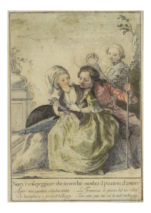 Carlo Lasinio, Tuscan Proverbs, Original Etching, 1786