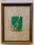 Abstract 1978 Small Green Abstract Painting For Sale - Image 3 of 9