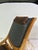 Vintage-Style Folding Rocking Chair — Solid Wood, Genuine Leather Accent Chair For Sale In Dallas - Image 6 of 7