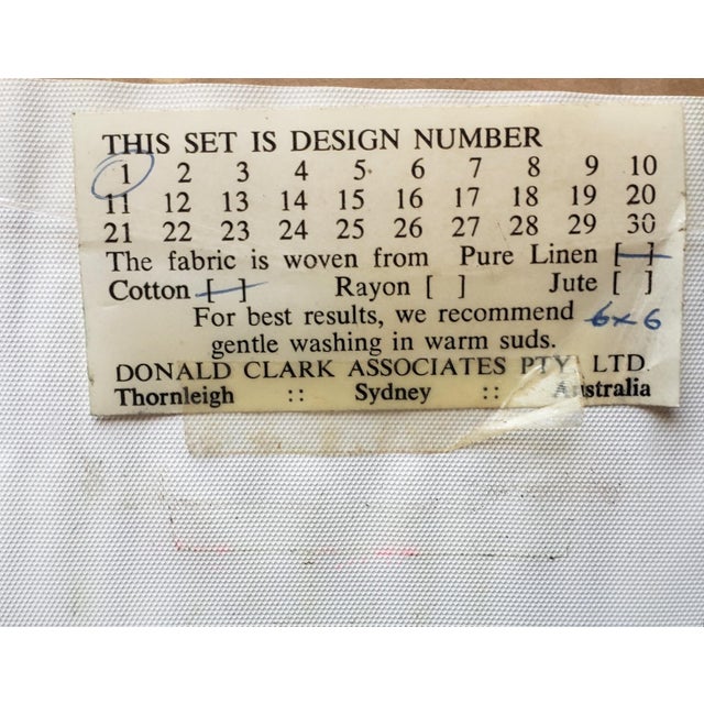 Textile Vintage Kangaroo Placemats – Donald Clark "Design No. 1" – Set of 8 For Sale - Image 7 of 7