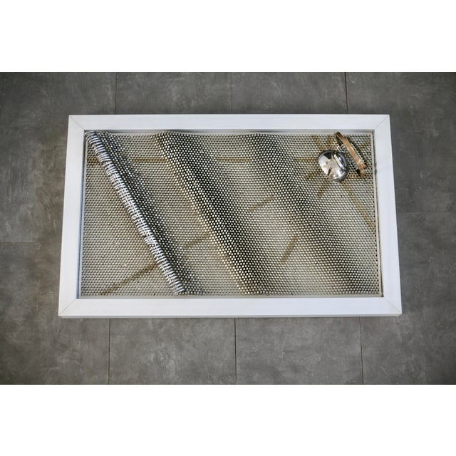 Sculpture, 1980s, Steel Rods with Aluminum Support For Sale - Image 12 of 18