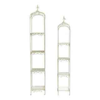 Iron Shelves, 1980s, Set of 2 For Sale