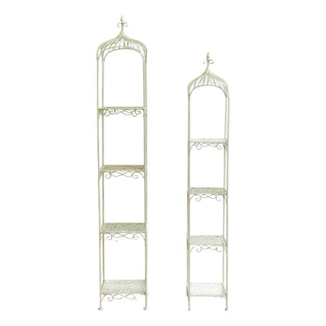 Iron Shelves, 1980s, Set of 2 For Sale