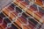 1960s Tribal Orange Striped Wool Handmade Kilim Rug For Sale In Sacramento - Image 6 of 13