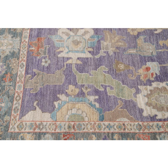 Early 21st Century 21st Century Modern Sultanabad Wool Rug For Sale - Image 5 of 11