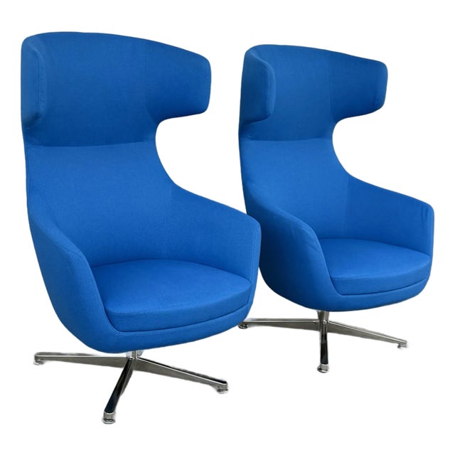 Erg International Maxwell Lounge Chairs, Pair For Sale