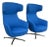 Erg International Maxwell Lounge Chairs, Pair For Sale