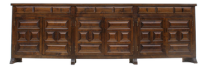Vintage Spanish Brutalist Credenza, 1970s