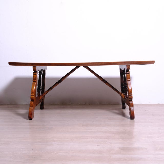 Walnut Table from Frattino, Late 19th Century For Sale - Image 3 of 18