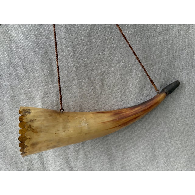 Antique Handmade Powder Horn For Sale - Image 12 of 18