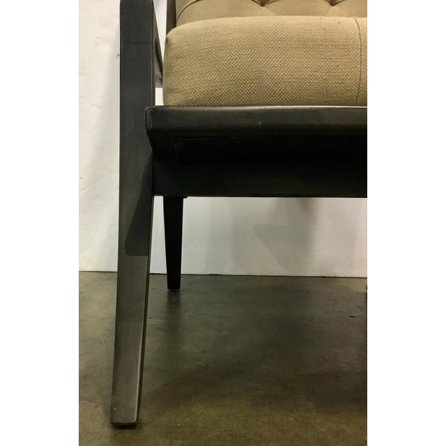 Noir Noir Co. Mod Style Gray and Beige Lounge Chair For Sale - Image 4 of 8