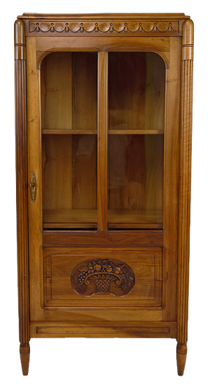 Art Deco Display Cabinet in Walnut, 1920