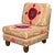 Slipper Chair Upholstered in Suzani For Sale