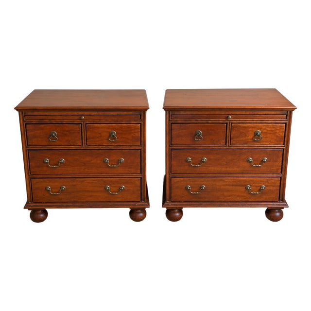 1990s Pair of Bob Timberlake for Lexington Cherry Nightstands For Sale
