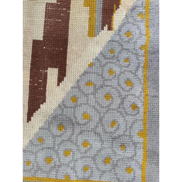 Textile Art Deco French Rug by Cransac, 1930s For Sale - Image 7 of 18