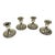 Set of Four Vintage Columbia Sterling Silver Weighted Candlestick Holders For Sale