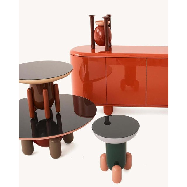 Modern White and Blue Wood Sideboard with 4 Doors and Drawers by Jaime Hayon, 2022 For Sale - Image 9 of 13