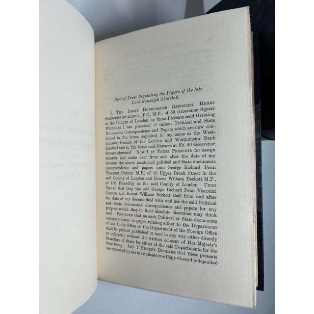 Early 20th Century Illustrated Leather Octavo Volume Set, Winston S. Churchill's Lord Randolph Churchill, First Uk Edition - 2 Books For Sale In San Francisco - Image 6 of 9