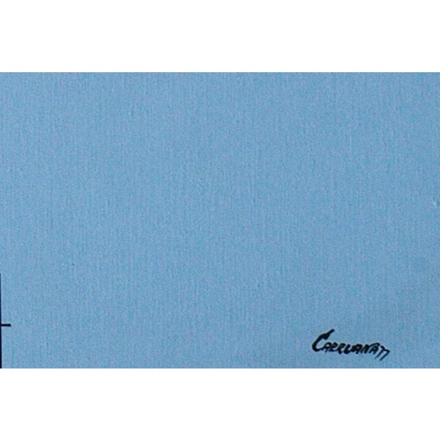 Original acrylic on canvas. Hand signed and dated lower right: ''Carruana 77''. From the series: ''Palmas I''. Dimensions...