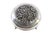 Metal Round Silver Candy Box with Floral Reliefs For Sale - Image 7 of 7