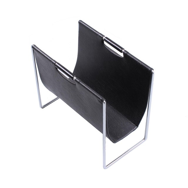 Black Skai Magazine Holder by Brabantia, 1970s For Sale - Image 13 of 13