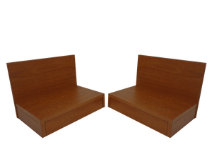 Teak Consoles with Drawers, 1960s, Set of 2