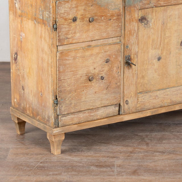 19th Century Swedish Rustic Pine Sideboard Console For Sale - Image 12 of 17