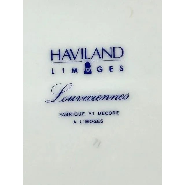 Ceramic Haviland Limoges "Louveciennes" Bread Butter Plates 6 3/8" France-Set of 7-Mint! For Sale - Image 7 of 7