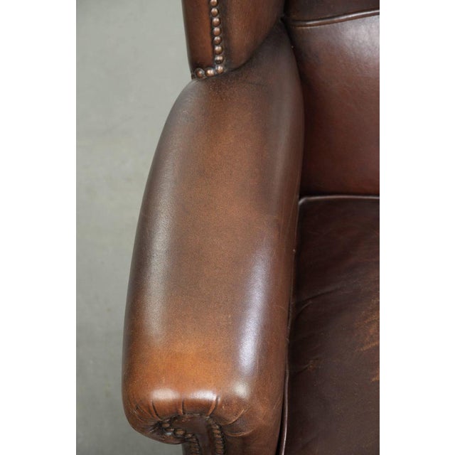 Sheepskin Wing Lounge Chair For Sale - Image 7 of 13