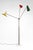 Italian Floor Lamp with Three Colored Aluminum Shades, 1950s For Sale - Image 6 of 11