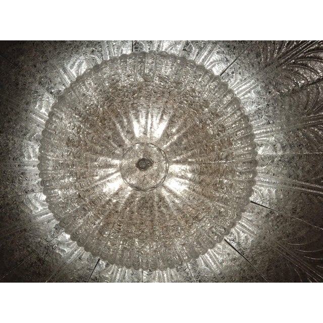 1960s Clear Graniglia Murano Flush Mount For Sale - Image 10 of 10