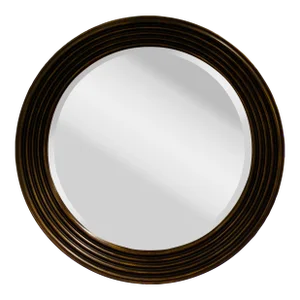 Jonathan Charles Bronze Finished Round Wickens Wall Mirror