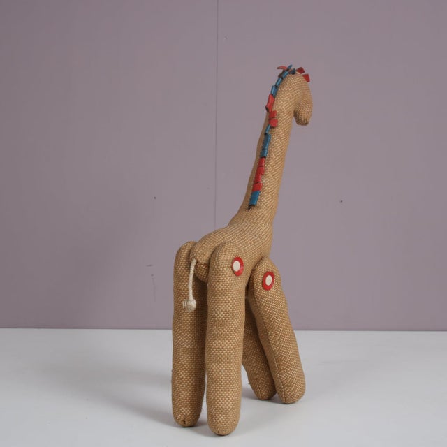 Jute and Leather Giraffe by Renate Müller for H. Josef Leven Kg, 1960s For Sale - Image 10 of 12