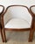 Wood Handsome Set of 4 Ethan Allen Jacob Barrel Chairs in Dove Gray For Sale - Image 7 of 9