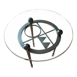 Design Institute America “Frank’s Window” Postmodern Cocktail & End Table Set For Sale