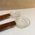 Mid-Century Modern 1960s Dansk-Style by Najeeb Modern Flat Walnut Wood Lucite Salad Server Utensil Set- 2 Pieces For Sale - Image 3 of 7