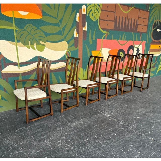 Century Burl & Smoked Glass Dining Set For Sale - Image 12 of 17
