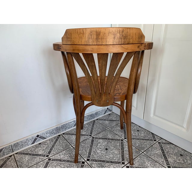 Bentwood Bistro Armchair, 1950s For Sale - Image 3 of 18
