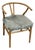 H D Buttercup Kairo Goat Hide Wishbone Chair For Sale